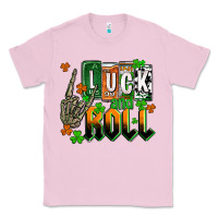 Bubblegum Pink St. Patrick's Luck and roll Classic Tee - OliviaCreatesArt