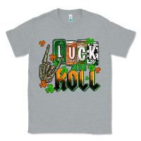 Heather Grey St. Patrick's Luck and roll Classic Tee - OliviaCreatesArt