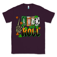 Plum St. Patrick's Luck and roll Classic Tee - OliviaCreatesArt