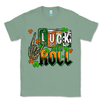 Sage St. Patrick's Luck and roll Classic Tee - OliviaCreatesArt