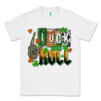 White St. Patrick's Luck and roll Classic Tee - OliviaCreatesArt