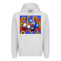 Dove Grey American flag gnomes truck sunflowers star leopard glitter Premium Hoodie - Artiststas