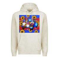 Oatmeal Heather American flag gnomes truck sunflowers star leopard glitter Premium Hoodie - Artiststas