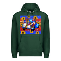 Sports Green American flag gnomes truck sunflowers star leopard glitter Premium Hoodie - Artiststas