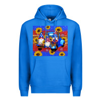True Royal American flag gnomes truck sunflowers star leopard glitter Premium Hoodie - Artiststas