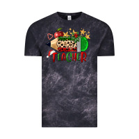 Cloud Black Christmas Teacher Pencil Vintage Tee - FaDigitalArtStudio