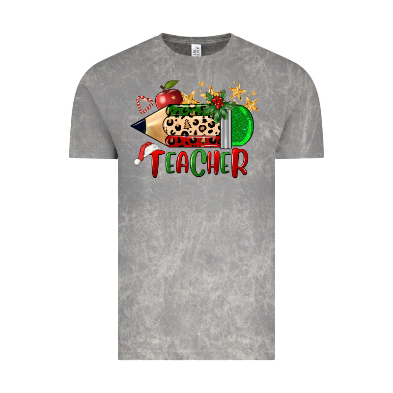 Christmas Teacher Pencil Vintage Tee by FaDigitalArtStudio | Teevron