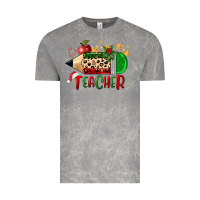 Cloud Rock Christmas Teacher Pencil Vintage Tee - FaDigitalArtStudio