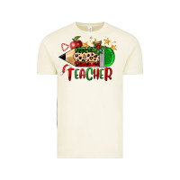 Vintage Arctic Christmas Teacher Pencil Vintage Tee - FaDigitalArtStudio