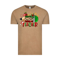 Vintage Coffee Christmas Teacher Pencil Vintage Tee - FaDigitalArtStudio