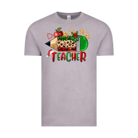 Vintage Zinc Christmas Teacher Pencil Vintage Tee - FaDigitalArtStudio
