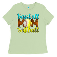 Matcha baseball mom softball Ladies Tee - BundleAndBundleShop