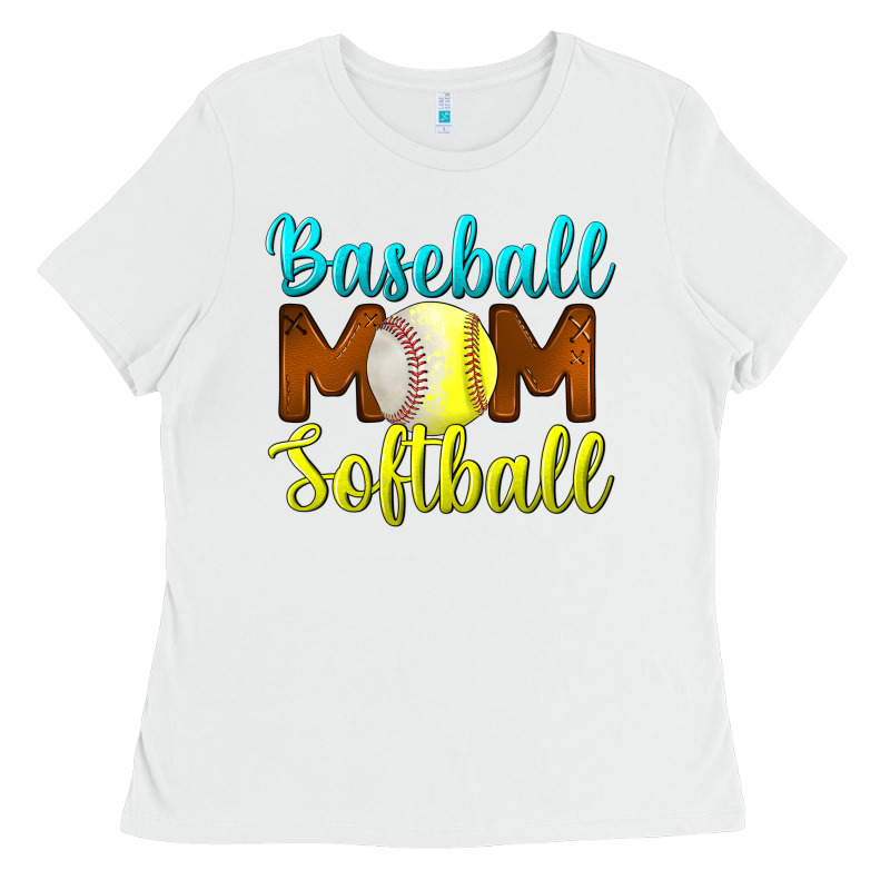Baseball Mom Softball Ladies Tee by BundleAndBundleShop | Teevron