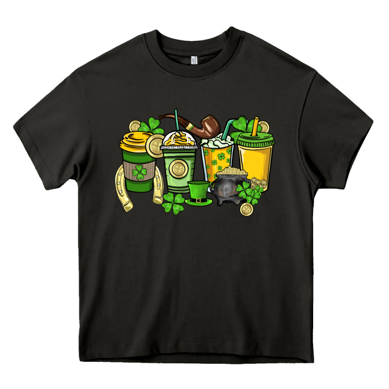 St. Patrick's Day Coffee Cups Heavy Core Tee by HowdyJamesFarm | Teevron