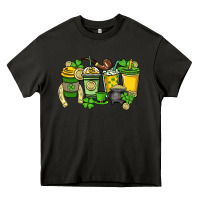 Asphalt St. Patrick's Day coffee cups Heavy Core Tee - HowdyJamesFarm
