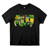 Black St. Patrick's Day coffee cups Heavy Core Tee - HowdyJamesFarm