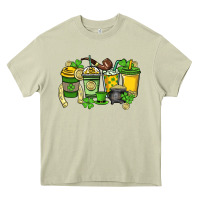 Mossy St. Patrick's Day coffee cups Heavy Core Tee - HowdyJamesFarm