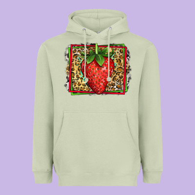 Strawberry Summer Heavyweight Hoodie Designed By Jasminsmagicworld