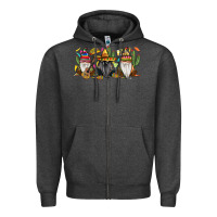 Charcoal Heather Mexican gnomes Zipper Hoodie - RanaPortraitStore
