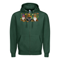 Sports Green Mexican gnomes Zipper Hoodie - RanaPortraitStore