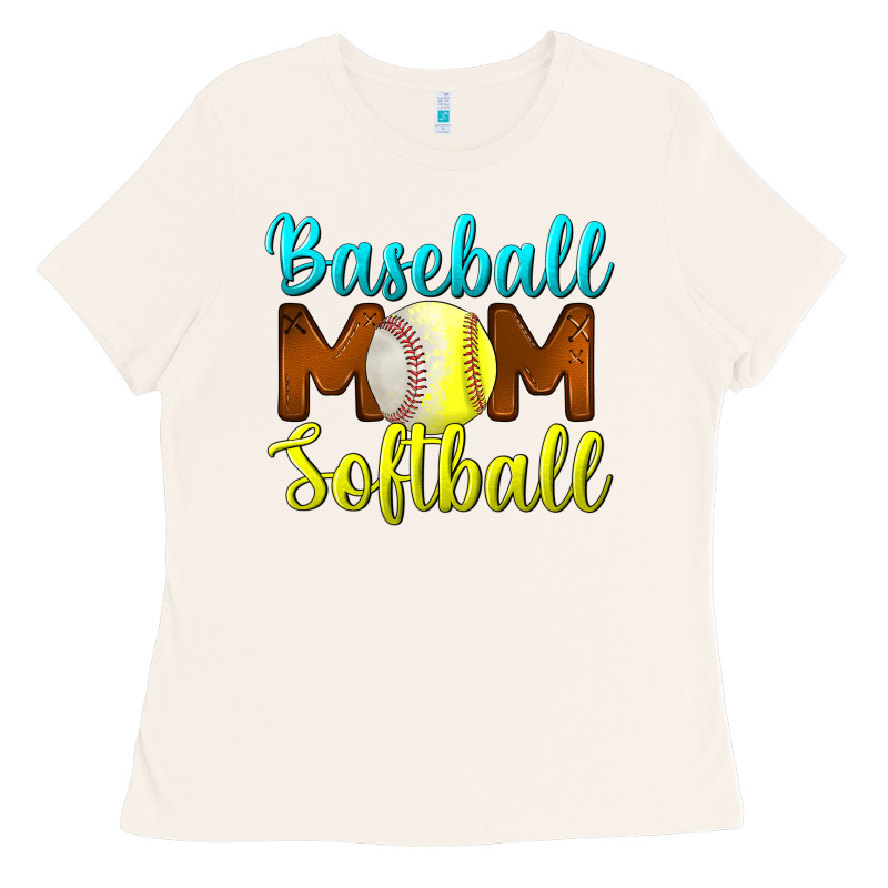 Baseball Mom Softball Ladies Tee by BundleAndBundleShop | Teevron