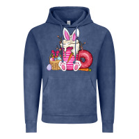 Vintage Denim Easter day coffee Vintage Hoodie - CowhideDigitalArt
