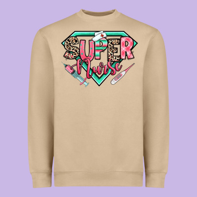 Super Nurse Heavyweight Sweatshirt Designed By Ranaportraitstore