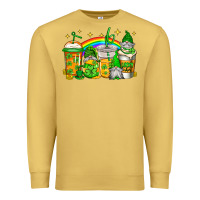 Antique Gold st patricks day gnomes coffee cups Premium Sweatshirt - Jasminsmagicworld