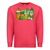 Cardinal st patricks day gnomes coffee cups Premium Sweatshirt - Jasminsmagicworld