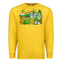 Lemon st patricks day gnomes coffee cups Premium Sweatshirt - Jasminsmagicworld