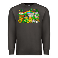 Smoke st patricks day gnomes coffee cups Premium Sweatshirt - Jasminsmagicworld