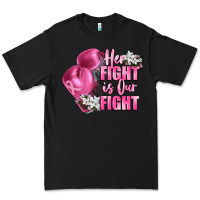 Black her fight is our fight Breast cancer awareness Premium Tee - FaDigitalArtStudio