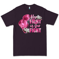 Plum her fight is our fight Breast cancer awareness Premium Tee - FaDigitalArtStudio
