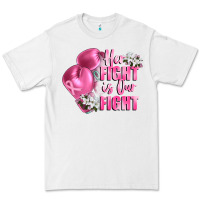 White her fight is our fight Breast cancer awareness Premium Tee - FaDigitalArtStudio