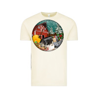 Vintage Arctic Christmas On The Farm Vintage Tee - FaDigitalArtStudio