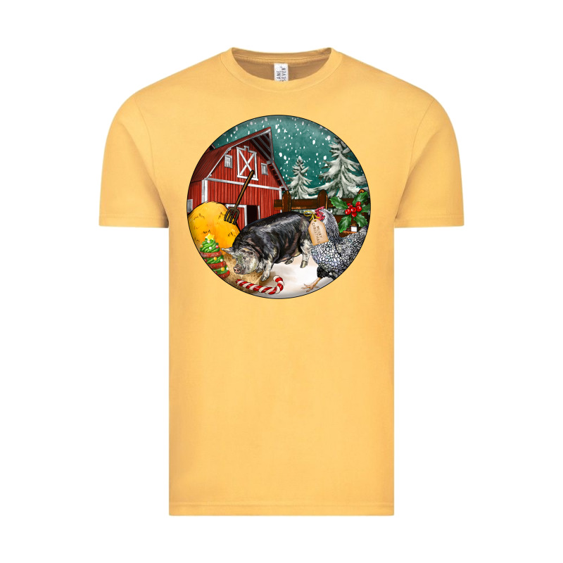 Christmas On The Farm Vintage Tee by FaDigitalArtStudio | Teevron