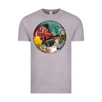 Vintage Zinc Christmas On The Farm Vintage Tee - FaDigitalArtStudio