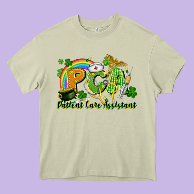 Pca Patient Care Assistant St. Patrick's Day Heavy Core Tee Designed By Cowgirlartshop