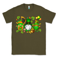 Army Green St. Patrick's Day gnomes Classic Tee - OliviaCreatesArt