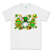 White St. Patrick's Day gnomes Classic Tee - OliviaCreatesArt