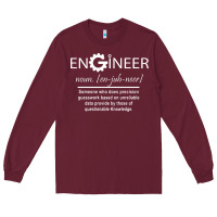Burgundy #engineer   #noun Long Sleeve Tee - baoMotion