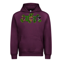 Mauve Wine st patricks day lucky shamrock Urban Hoodie - RanaPortraitStore