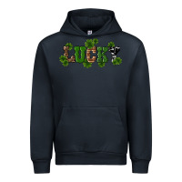 Navy st patricks day lucky shamrock Urban Hoodie - RanaPortraitStore