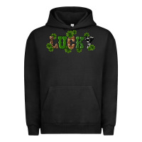 Pigment Black st patricks day lucky shamrock Urban Hoodie - RanaPortraitStore