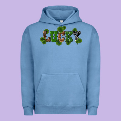 St Patricks Day Lucky Shamrock Urban Hoodie Designed By Ranaportraitstore