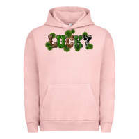 Pigment Salmon st patricks day lucky shamrock Urban Hoodie - RanaPortraitStore