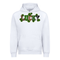 White st patricks day lucky shamrock Urban Hoodie - RanaPortraitStore