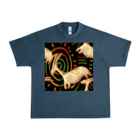 Midnight Navy african ethnic animal seamless pattern Urban Heavy Tee - BundleAndBundleShop