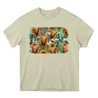 Mossy highland cow western background Heavy Core Tee - Jasminsmagicworld