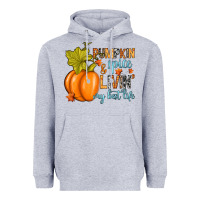 Heather Grey Pumpkin spice and livin' my best life Heavyweight Hoodie - RanaPortraitStore